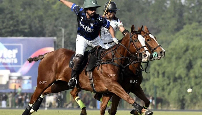 The representational image of  Polo player hitting a shot. — Facebook@LahorePoloClub/file