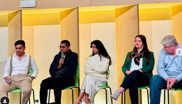 Participants sharing views in The Pakistan Tech Summit Silicon Valley 2024 gathering organised by Ejad Labs. — Instagram@ejadlabs/File