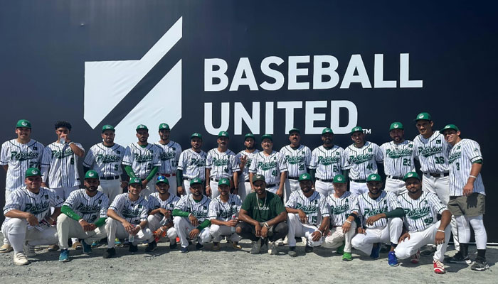 Pakistans Baseball team poses for a picture.— Reporter/File