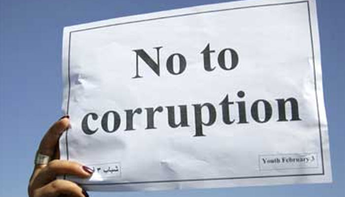 This representational image shows not to corruption on placard. — Reuters/File