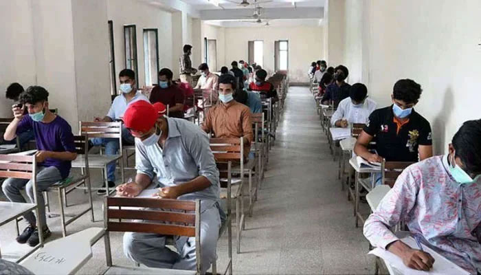 Representational image shows students at an examination centre. — APP/File