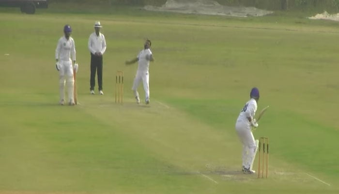 A screengrab of a Quaid-e-Azam Trophy game on November 13, 2024.— Facebook@PakistanCricketBoard