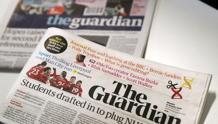 Copies of the British left-leaning newspaper The Guardian.— AFP/File