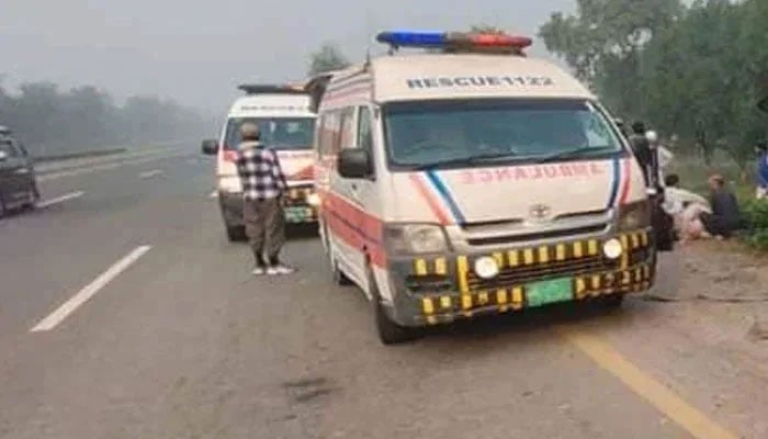 A representational image showing ambulances parked at an incident site. — Facebook@MyFri3nds1/File