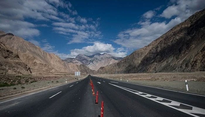 The representational image shows a highway near the Karakorum mountain range seen in this undated photo. — AFP/File