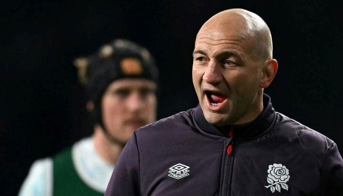 England rugby coach Steve Borthwick can be seen. — AFP/File