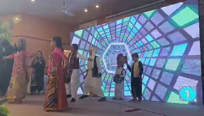 Students participate at the Pakistan Learning Festival organised by the MOFEPT on November 17, 2024. — Screengrab via Facebook@mofept