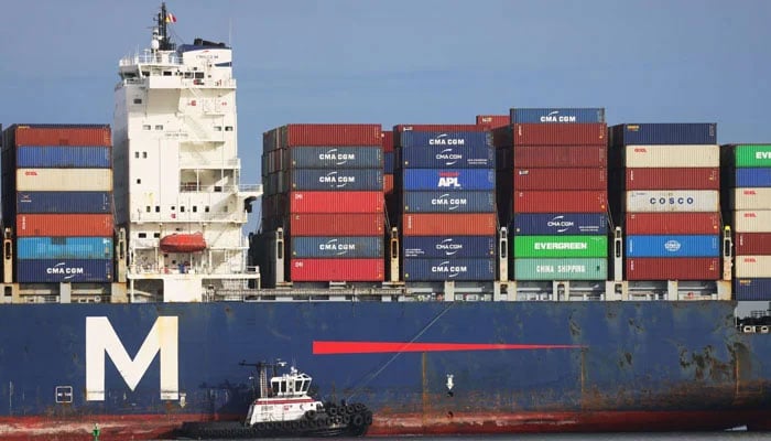 A container ship enters the Port of Los Angeles in San Pedro, California, US on Feb, 1, 2021. — AFP/File