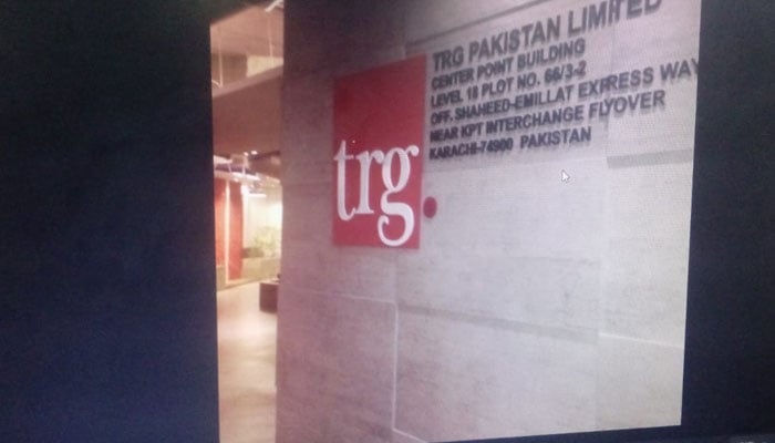 TRG logo can be seen on a computer screen. — TheNews Desk/file