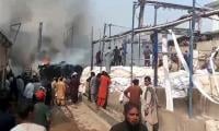 Fire damages towel factory