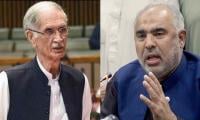 Asad Qaiser, Pervaiz Khattak others acquitted in Azadi March case