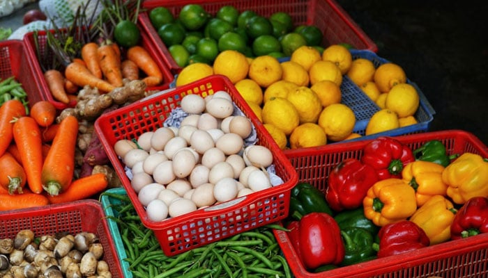 The representational image shows vegetables and eggs in baskets. — Pexels/File