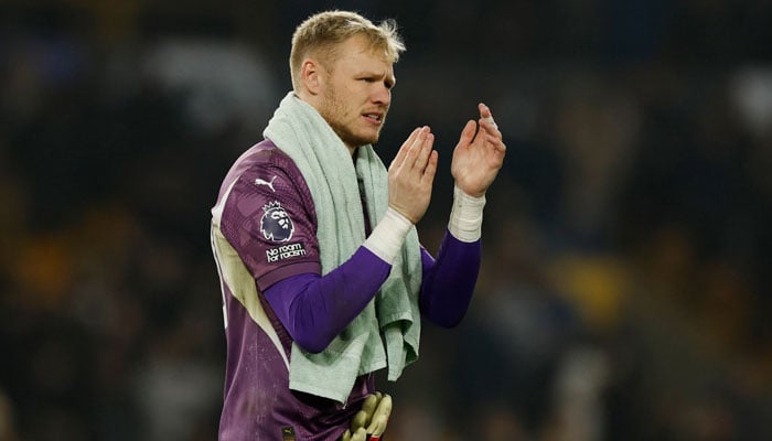 Southamptons Aaron Ramsdale looks dejected after the match. — Reuters/File