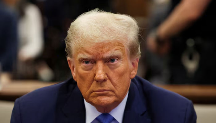 Donald Trump attends the Trump Organisation civil fraud trial, in New York State Supreme Court in the Manhattan borough of New York City, US, November 6, 2023. — Reuters