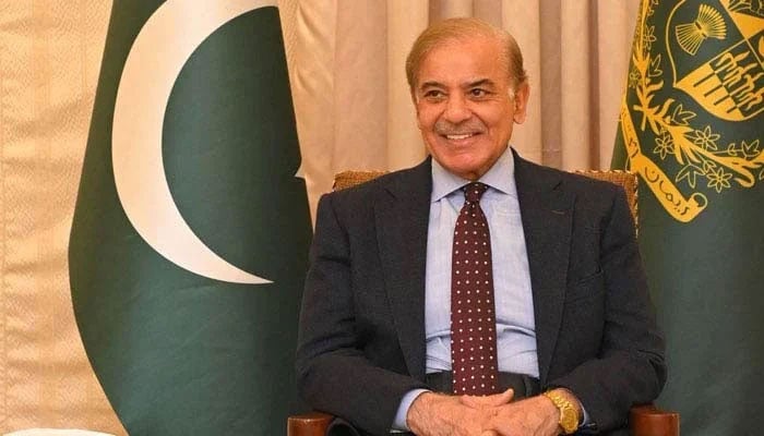 Prime Minister Shehbaz Sharif gestures in this image. — Radio Pakistan/File