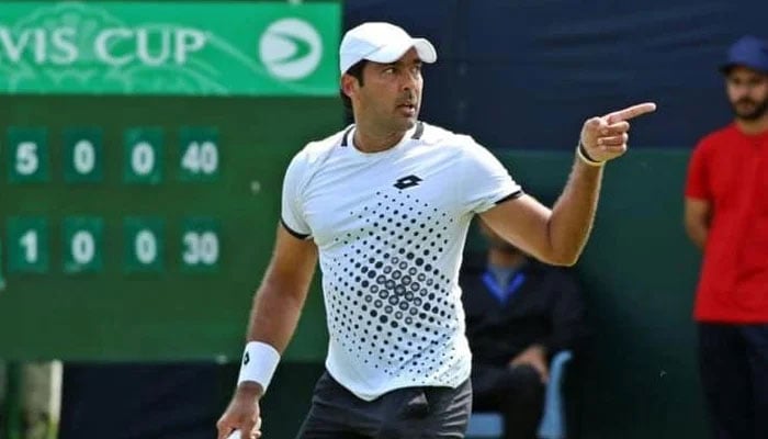 Pakistans Tennis superstar Aisam ul Haq gestures in this image on September 16, 2023. — Facebook/Aisam ul Haq Qureshi