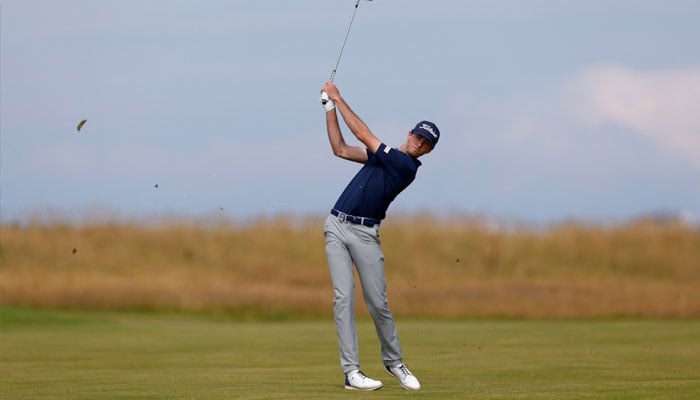 A golf player playing a shot in this undated image.— Reuters/file