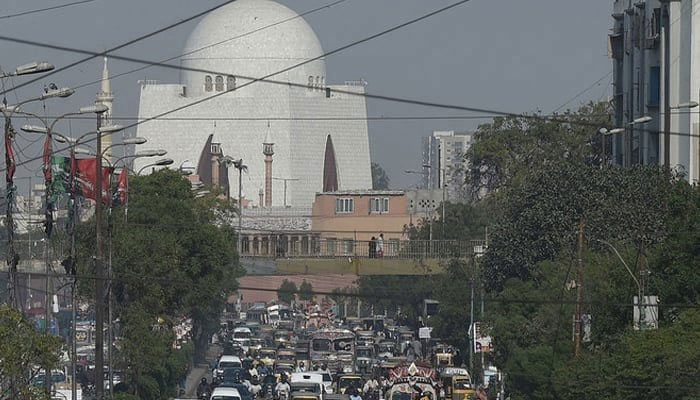 Mazar-e-Quaid can be seen in Karachi. — AFP/File