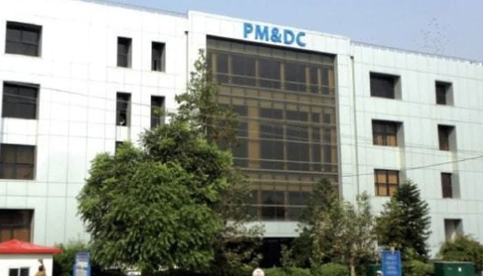 Pakistan Medical & Dental Council building can be seen in this image. — APP/File