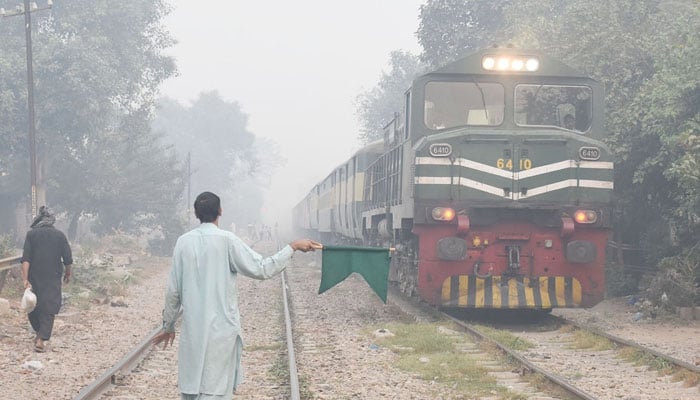 Pakistan Railways train can be seen on a track. — Online/File