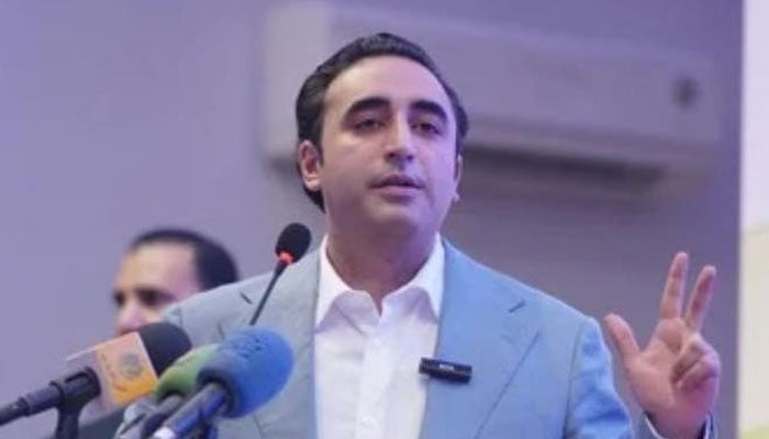 Pakistan People’s Party (PPP) Chairman Bilawal Bhutto-Zardari gestures as he speaks at an event on November 24, 2024. — Facebook@Bilawalhouse