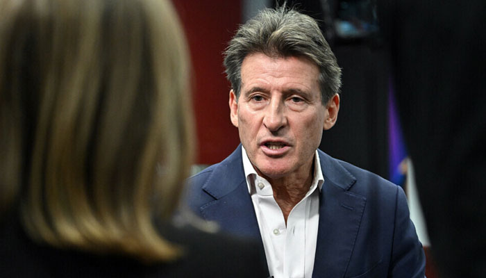 World Athletics President Sebastian Coe can be seen in an interview. — AFP/File