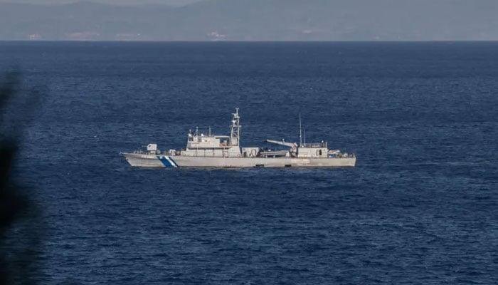 A Greek coastguard ship takes part in the search and rescue operation off Samos. — Reuters/File