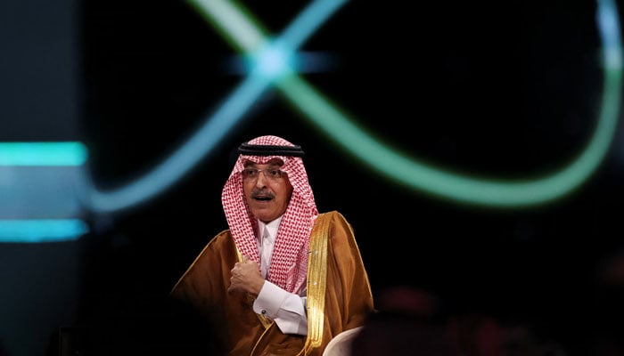 Saudi Arabias Minister of Finance Mohammed bin Abdullah Al-Jadaan attends the Future Investment Initiative (FII) in Riyadh, Saudi Arabia on October 30, 2024. — Reuters