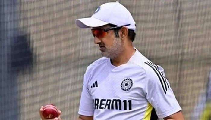 India coach Gautam Gambhir examining a ball. — AFP/File