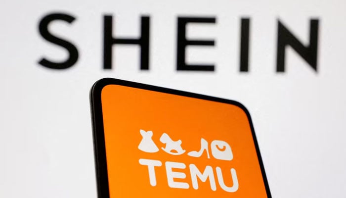 Shein and Temu logos are seen in this illustration taken on August 22, 2024. — Reuters