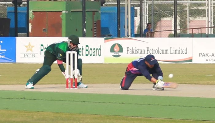 Nepals batter plays a shot during the 11th match of the Blind T20 World Cup 2024 against Pakistan on November 27, 2024. —PBCC