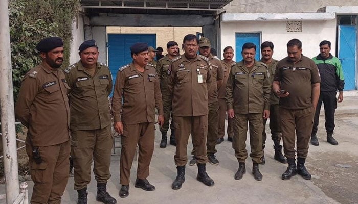 Rawalpindi Police officials pose for a photo on November 14, 2024. — Facebook@Rawalpindicpoofficeoffical