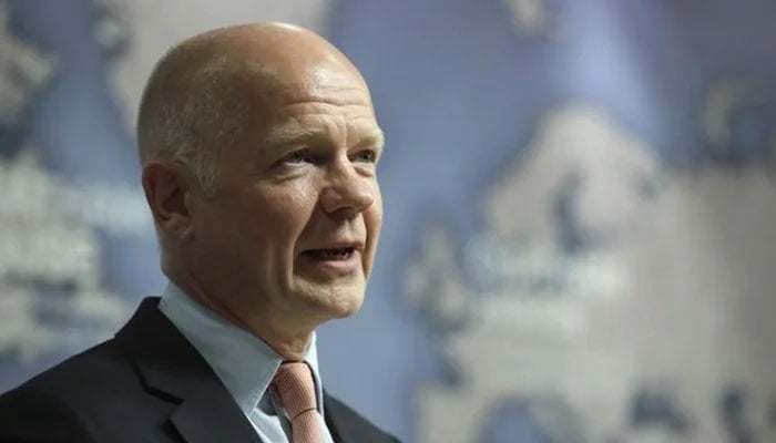 Britains former secretary of state for foreign affairs and Oxford Universitys new chancellor William Hague. — Reuters/File