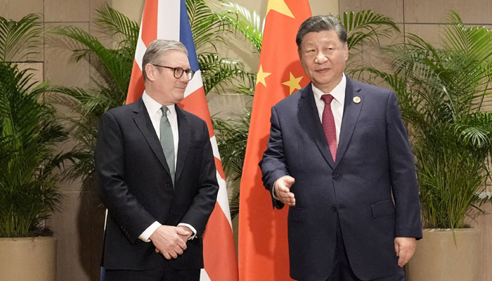 British Prime Minister Keir Starmer attends a bilateral meeting with President Xi Jinping of China, at the Sheraton Hotel, as he attends the G20 summit in Rio de Janeiro, Brazil, November 18, 2024. — Reuters