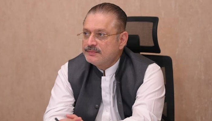 Sindh Senior Minister Sharjeel Inam Memon during a meeting on November 22, 2024. — Facebook@SharjeelInamMemon63