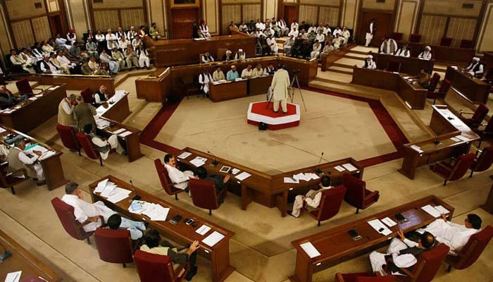 A view of Balochistan Assembly during a session. — Online/File