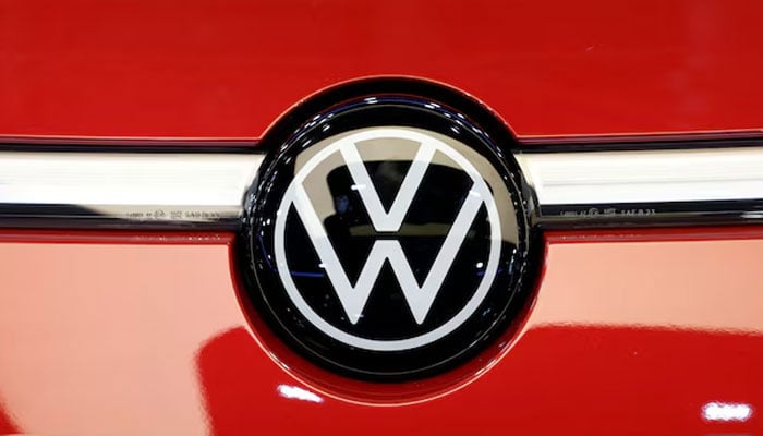 A Volkswagen logo is seen at the 2024 Paris Auto Show in Paris, France, October 15, 2024. —Reuters