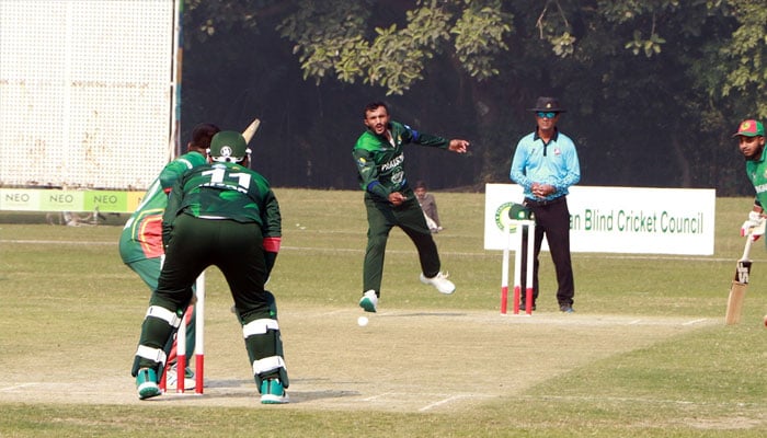 An image from a Blind Cricket World Cup game between Pakistan and Bangladesh.— Facebook@PakistanBlindCricketCouncil/file