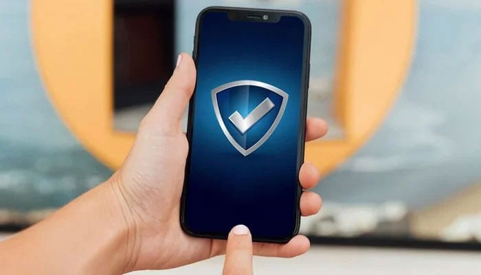 Representational image of a smartphone displaying a VPN logo. — Freepik/File