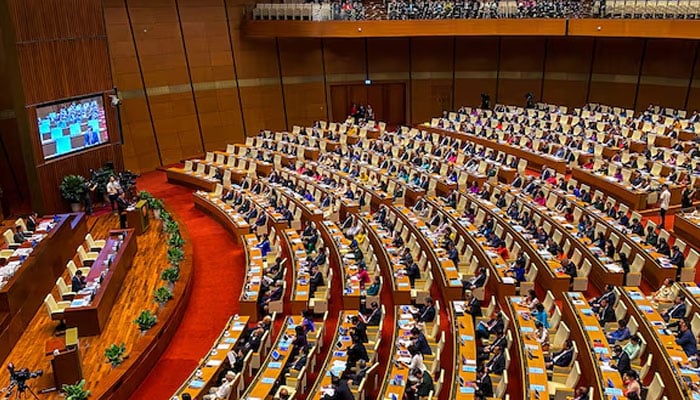 A general view of the Vietnam National Assembly during the opening ceremony of its 7th session, in Hanoi, Vietnam, May 20, 2024. — Reuters