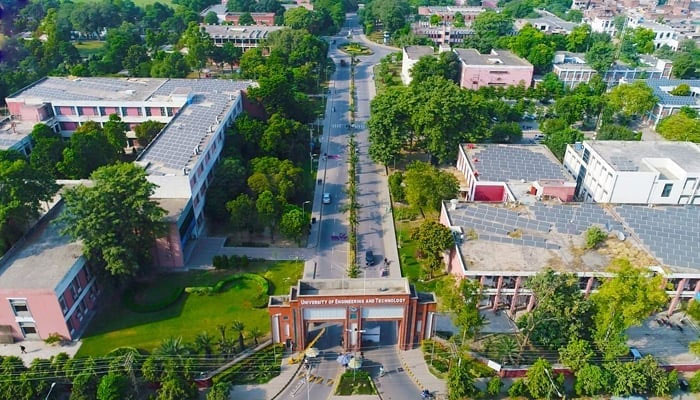 This aerial view shows the UET, Lahore. — Facebook@University of Engineering and Technology, Lahore/File