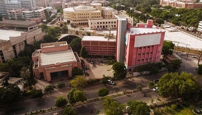 An aerial view of the Arts Council of Pakistan’s building in Karachi. — Facebook@ACPKHI/File