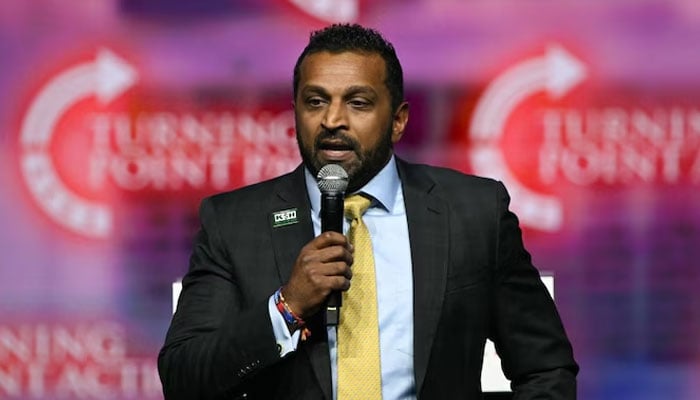 Kash Patel speaks during a Turning Point Action United for Change campaign rally for former US President-elect Donald Trump in Las Vegas. —AFP/File