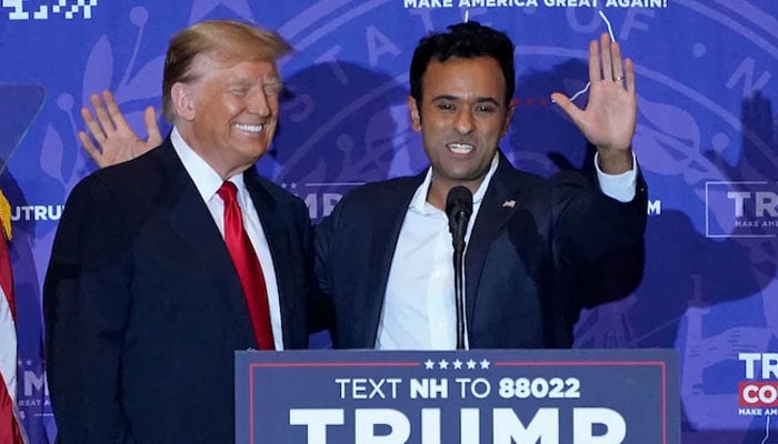 US President-elect Donald Trump (left) and Vivek Ramaswamy. — AFP/File