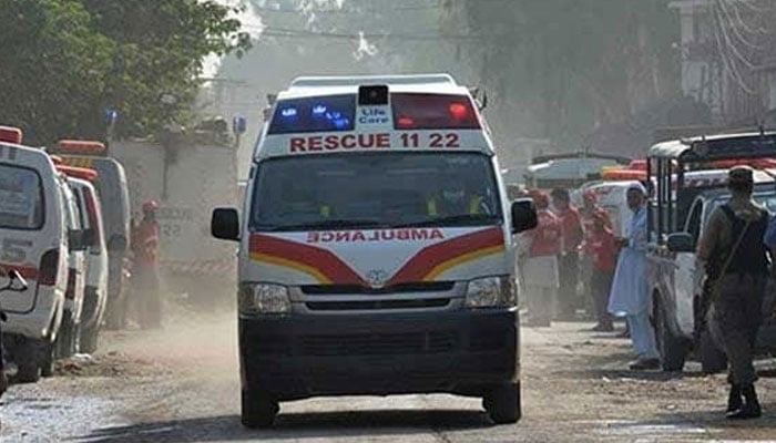 Representational image of an ambulance approaching an incident site. — AFP/File