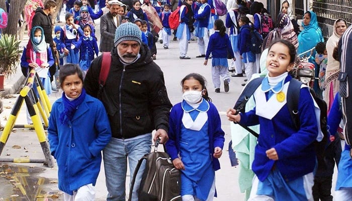 Children on the way to their school. — Online/File