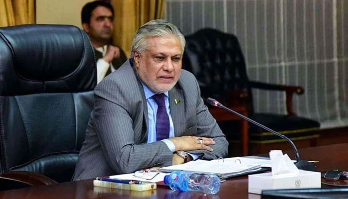 Deputy Prime Minister and Foreign Minister Mohammad Ishaq Dar  speaks in a meeting. — APP/File