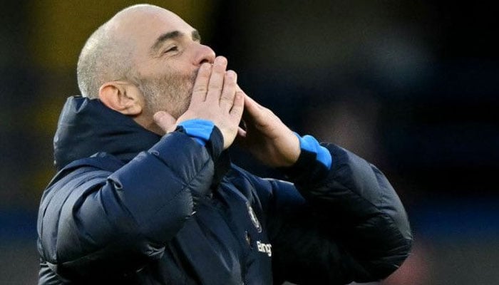 Chelseas Italian head coach Enzo Maresca reacts following the English Premier League football match against Aston Villa at Stamford Bridge in London on December 1, 2024. — AFP