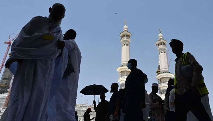 Representational image shows Muslim worshippers and pilgrims gathering at the Grand Mosque in the holy city of Mecca on June 25, 2023, during the annual Hajj pilgrimage. — AFP