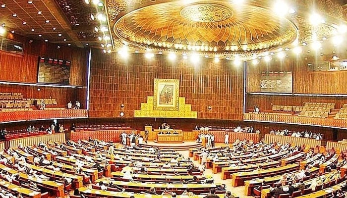 An inside view of National Assembly of Pakistan. —APP/File